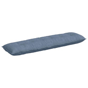 Vidaxl rugkussen blauw 180 x 50 cm katoen stof - afbeelding 2