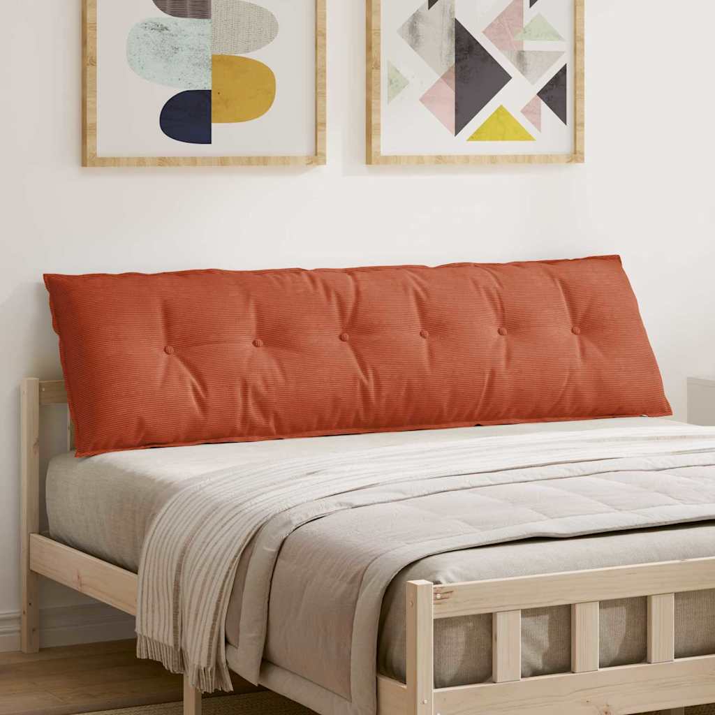 Vidaxl rugkussen rood-oranje 180 x 50 cm katoen stof