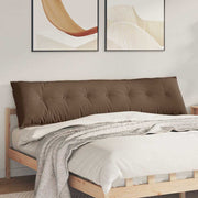 Vidaxl rugkussen bruin 200 x 19 x 50 cm stof - afbeelding 1