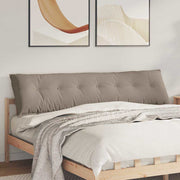 Vidaxl rugkussen taupe 200 x 50 cm microvezel stof - afbeelding 1
