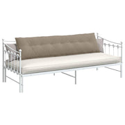 Vidaxl rugkussen taupe 200 x 50 cm microvezel stof - afbeelding 3