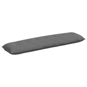 Vidaxl rugkussen donkergrijs 200 x 50 cm microvezel stof - afbeelding 2