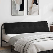 Vidaxl rugkussen zwart 200 x 50 cm microvezel stof - afbeelding 1