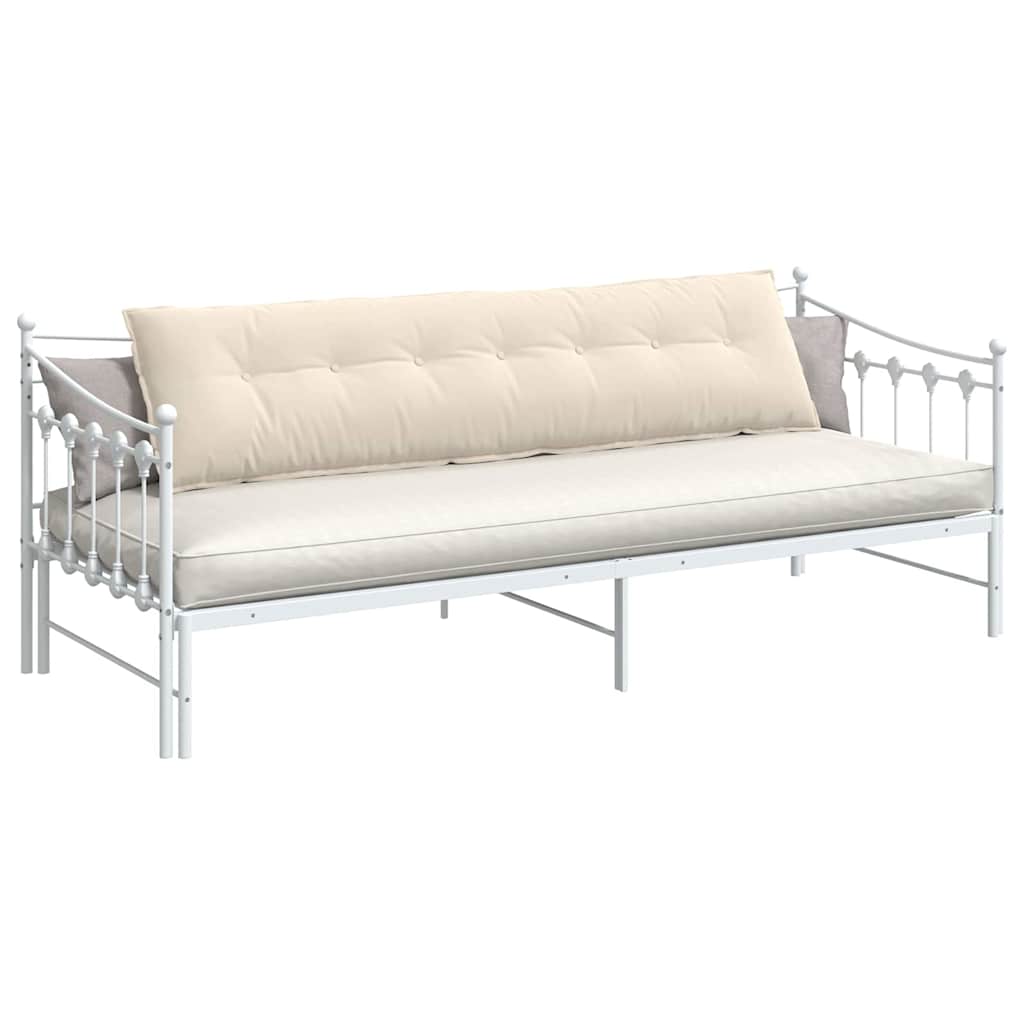 Vidaxl rugkussen beige 200 x 50 cm microvezel stof