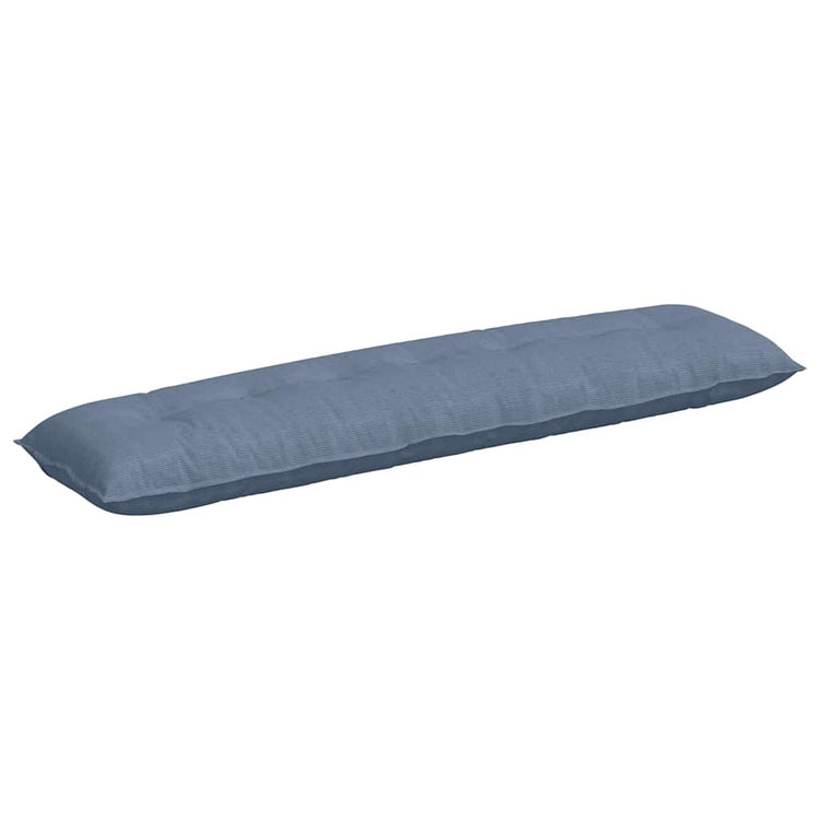Vidaxl rugkussen blauw 200 x 50 cm katoen stof
