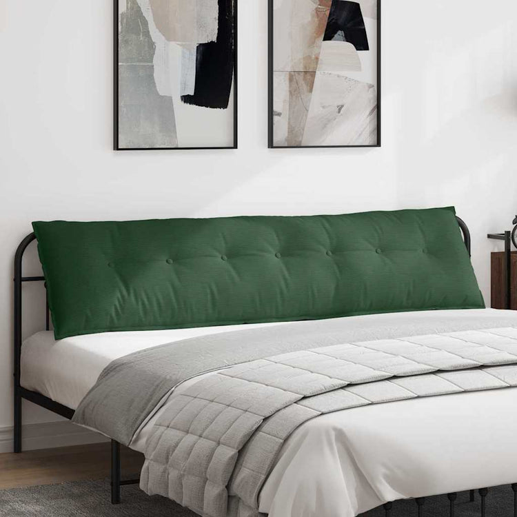 Vidaxl rugkussen jungle groen 200 x 50 cm katoen stof