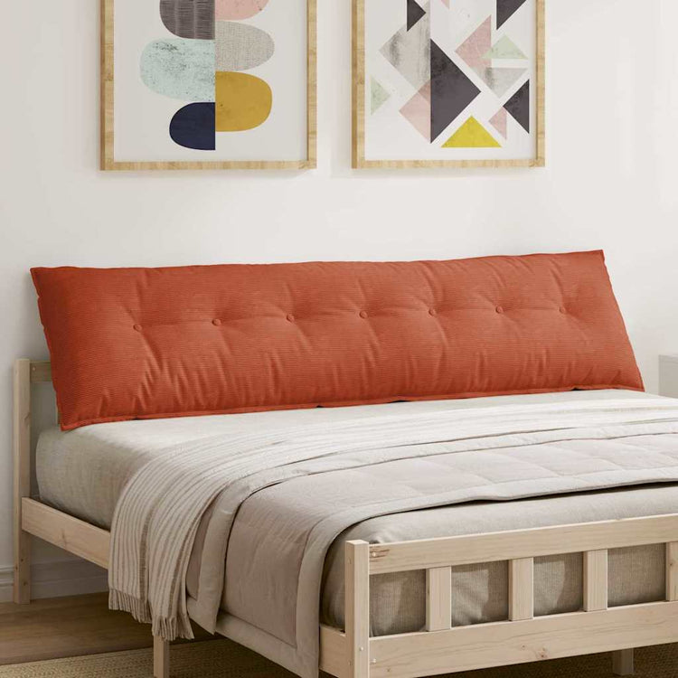 Vidaxl rugkussen rood-oranje 200 x 50 cm katoen stof