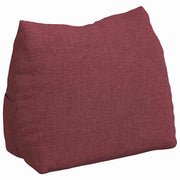 Vidaxl rugkussen wijnrood 45 x 20 x 35 cm stof - afbeelding 2
