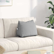 Vidaxl rugkussen wolkengrijs 45 x 20 x 35 cm stof - afbeelding 1