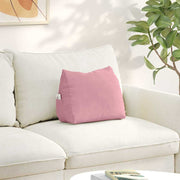 Vidaxl rugkussen roze 45 x 20 x 35 cm cordstof - afbeelding 1