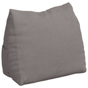 Vidaxl rugkussen taupe 60 x 20 x 50 cm stof - afbeelding 2