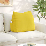 Vidaxl rugkussen lichtgeel 60 x 20 x 50 cm stof - afbeelding 1