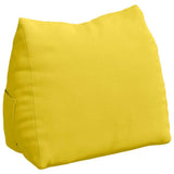 Vidaxl rugkussen lichtgeel 60 x 20 x 50 cm stof - afbeelding 2