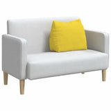 Vidaxl rugkussen lichtgeel 60 x 20 x 50 cm stof - afbeelding 3
