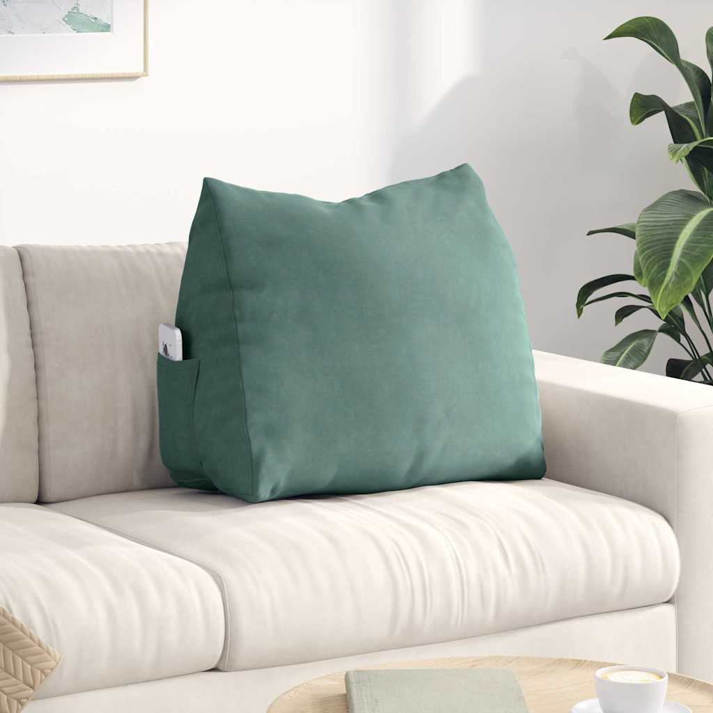 Vidaxl rugkussen zeegroen 60 x 20 x 50 cm cordstof