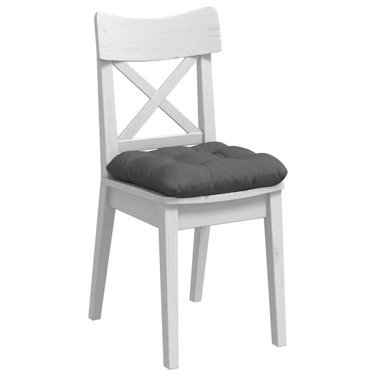 Vidaxl zitkussens 4 st stof donkergrijs 40 x 40 x 12 cm