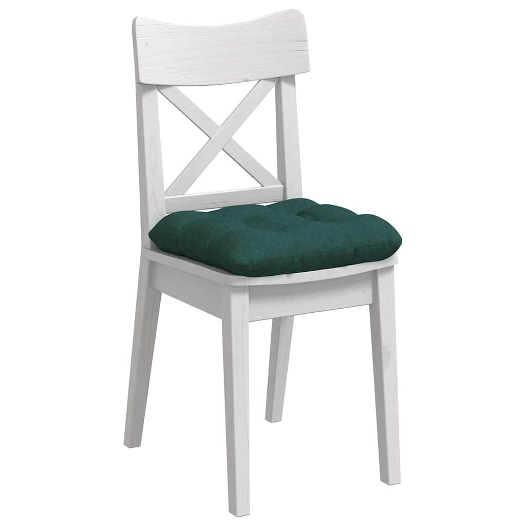 Vidaxl zitkussens 4 pcs donkergroen 40 x 40 x 12 cm stof