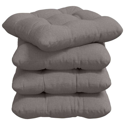 Vidaxl zitkussens 4 st stof taupe 40 x 40 x 12 cm