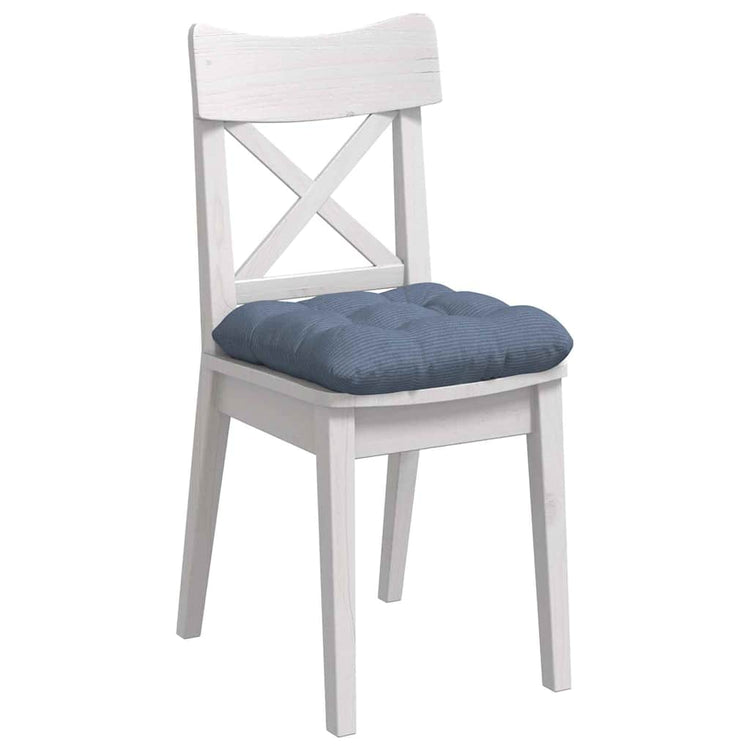 Vidaxl zitkussens 4 st katoen stof blauw 40 x 40 cm