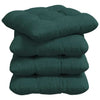 Vidaxl zitkussens 4 pcs donkergroen 45 x 45 x 12 cm stof