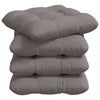 Vidaxl zitkussens 4 pcs taupe 45 x 45 x 12 cm stof