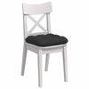 Vidaxl zitkussens 4 pcs zwart 45 x 45 cm microvezel stof