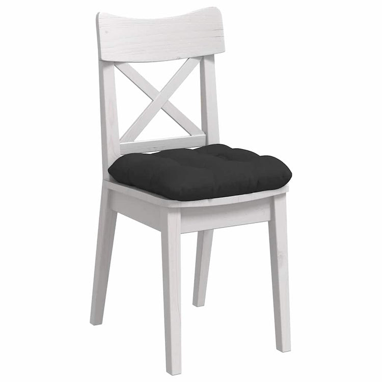 Vidaxl zitkussens 4 st microvezel stof zwart 45 x 45 cm