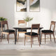 Vidaxl zitkussens 4 st stof zwart 40 x 40 x 6 cm