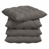 Vidaxl zitkussens 4 pcs lichtgrijs 40 x 40 x 6 cm katoen stof