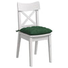 Vidaxl zitkussens 4 pcs donkergroen 40 x 40 x 6 cm katoen stof