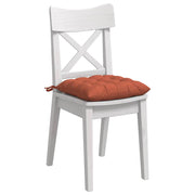 Vidaxl zitkussens 4 st katoen stof rood-oranje 40 x 40 x 6 cm - afbeelding 3