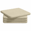 Vidaxl zitkussens 4 pcs crème 40 x 40 x 3 cm stof