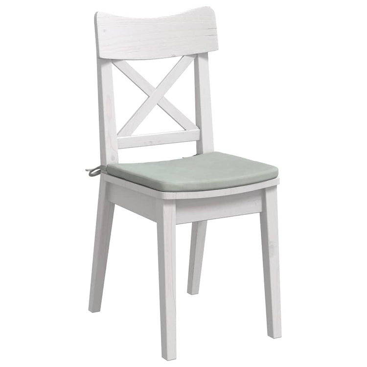 Vidaxl zitkussens 4 st fluweel lichtgrijs 40 x 40 x 3 cm