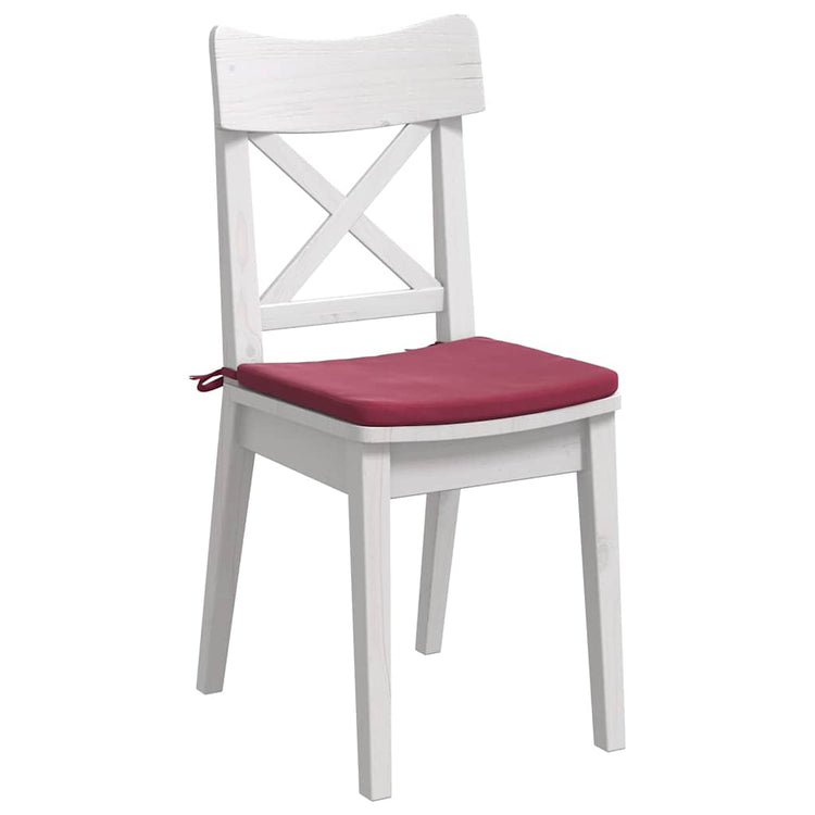 Vidaxl zitkussens 4 pcs wijnrood 40 x 40 x 3 cm fluweel