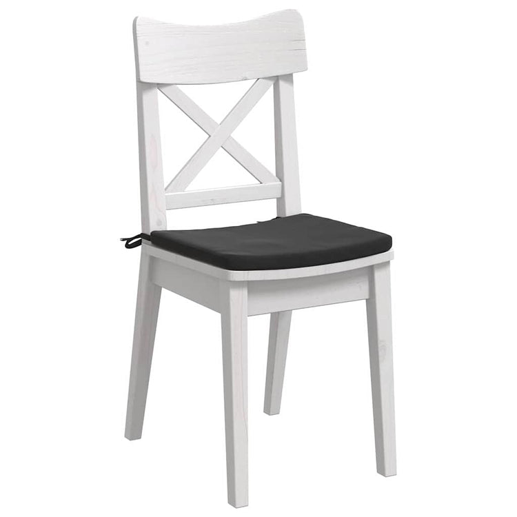 Vidaxl zitkussens 4 st fluweel zwart 40 x 40 x 3 cm