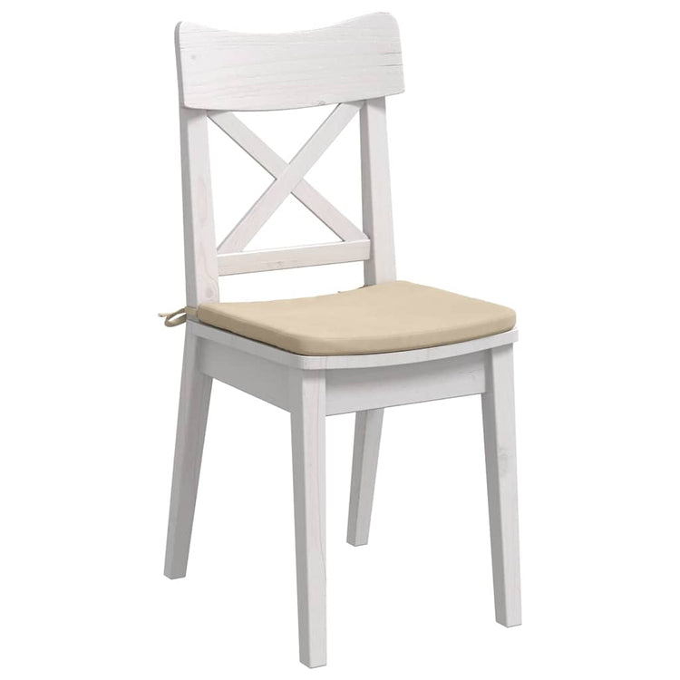Vidaxl zitkussens 4 st microvezel stof crème 40 x 40 x 3 cm