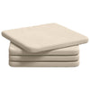 Vidaxl zitkussens 4 pcs beige 40 x 40 x 3 cm microvezel stof