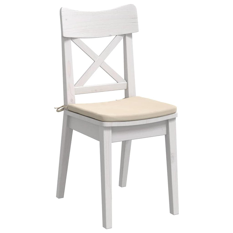 Vidaxl zitkussens 4 st microvezel stof beige 40 x 40 x 3 cm
