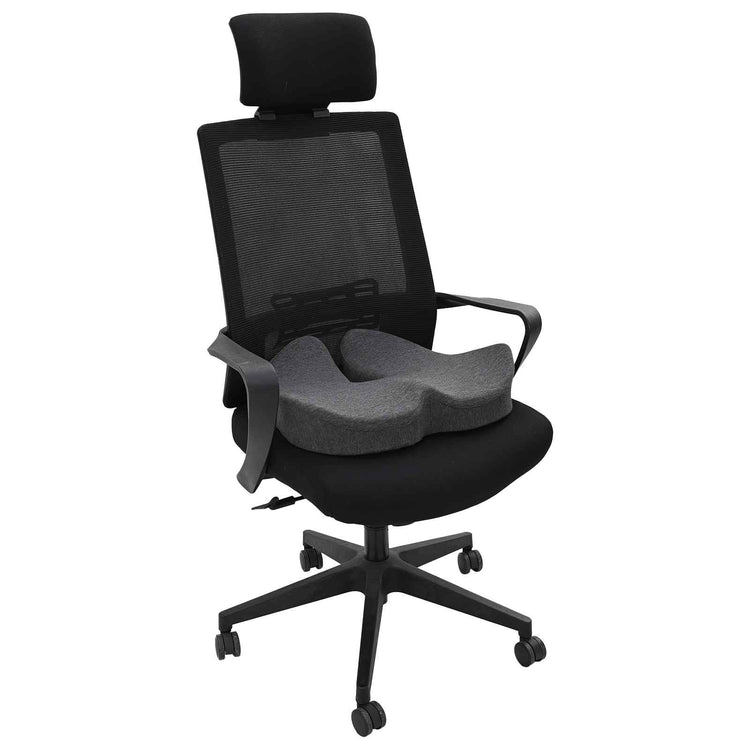 Vidaxl zitkussen traagschuim donkergrijs 48 x 42 x 11,5 cm
