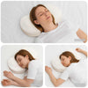 Vidaxl halskussen met kussen wit 53 x 35 x 11 cm polyester