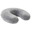 Vidaxl reiskussen voor de nek grijs 27 x 27 x 8,5 cm fluweel