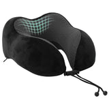 Vidaxl reiskussen voor de nek zwart traagschuim 27 x 26 x 14 cm - afbeelding 2