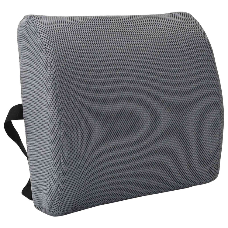 Vidaxl rugkussen grijs traagschuim 36 x 30 x 12 cm