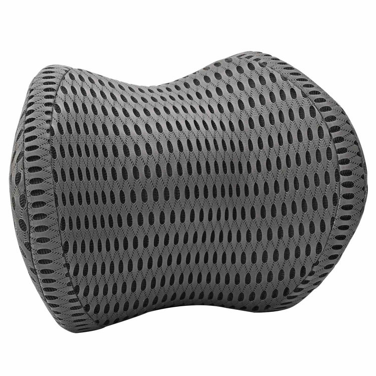 Vidaxl nek kussen grijs traagschuim 31 x 22 x 13 cm