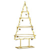 Vidaxl metalen kerstboom met standaard goud 60 cm poedergecoat staal