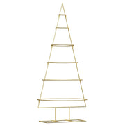 Vidaxl metalen kerstboom met standaard goud 148 cm poedergecoat staal - afbeelding 2