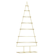 Vidaxl metalen kerstboom met standaard goud 180 cm poedergecoat staal - afbeelding 2