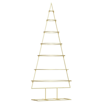 Vidaxl metalen kerstboom met standaard goud 180 cm poedergecoat staal