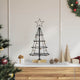 Vidaxl kerst cone boom met standaard zwart 60 cm staal