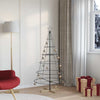 Vidaxl kerst cone boom met standaard zwart 154 cm staal